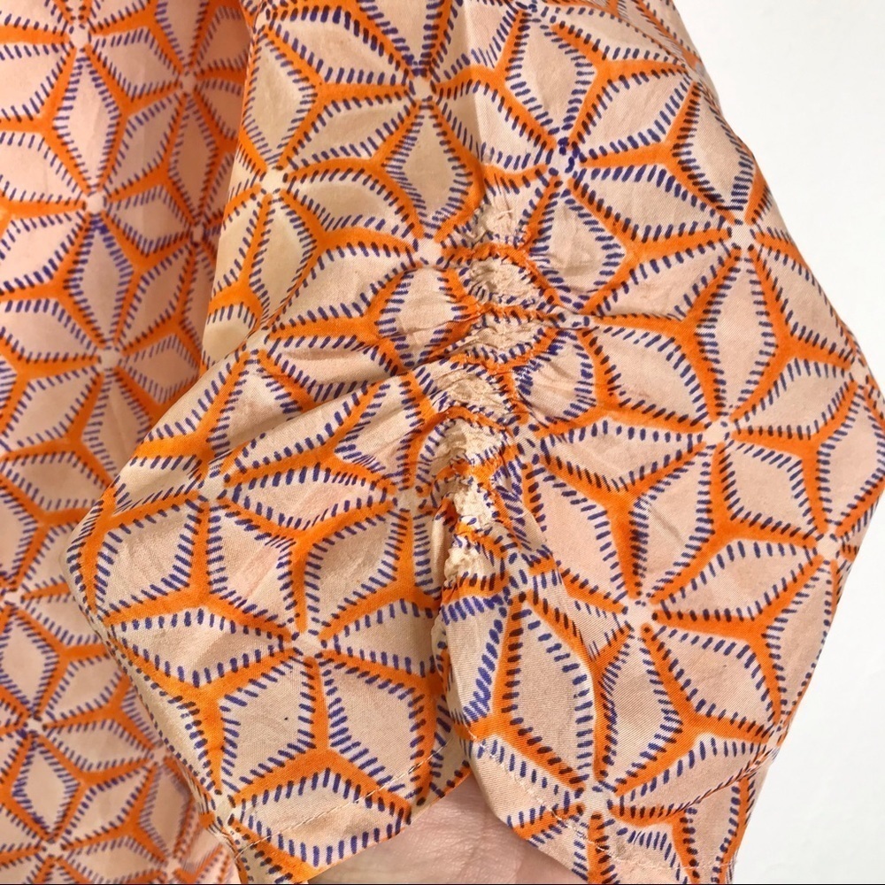 Roberta Roller Rabbit Orange Silk Tunic SIZE XSMALL - Picture 8 of 15